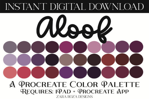 Aloof Procreate Color Palette: An Evaluation for Digital Artists