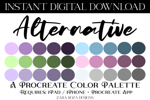 Alternative Procreate Color Palette Guide