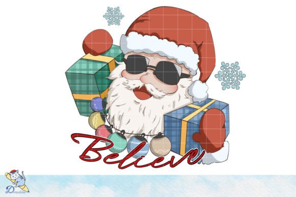 Believe Santa Claus: A Hand-Drawn Digital Illustration