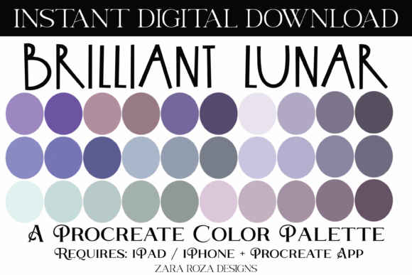 Brilliant Lunar Procreate Color Palette: A Guide to Digital Artistry