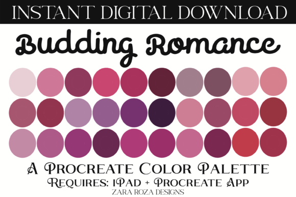 Budding Romance Procreate Color Palette