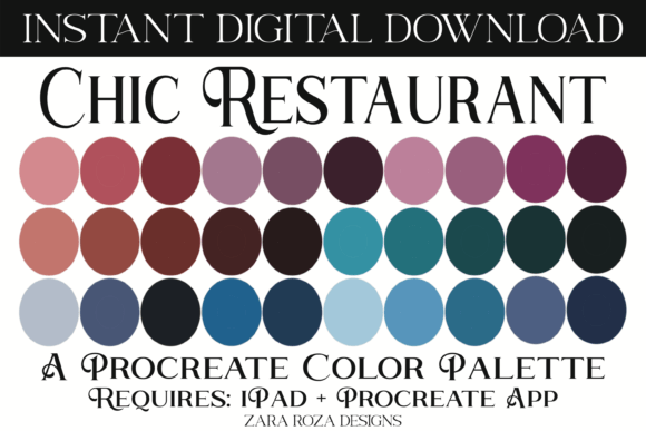 Chic Restaurant Procreate Color Palette: A Workflow Guide for Digital Creators