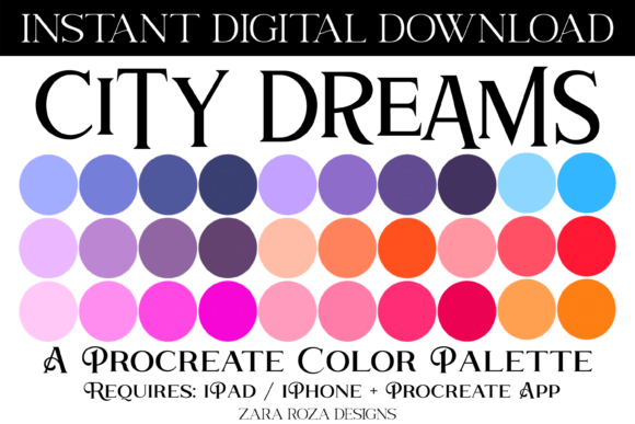 City Dreams Procreate Color Palette