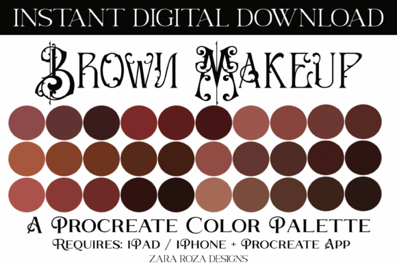 Evaluating the Brown Makeup Procreate Color Palette for Digital Artists