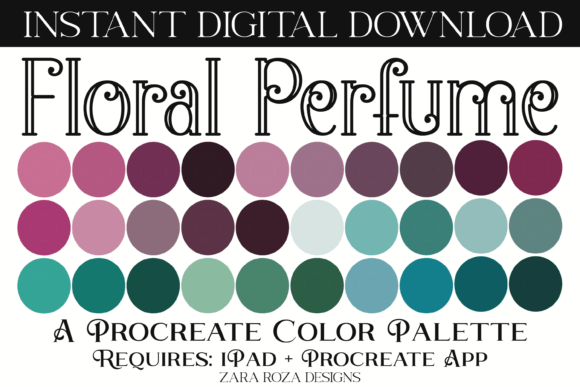 Floral Perfume Procreate Color Palette: A Sensory Journey for Digital Artists