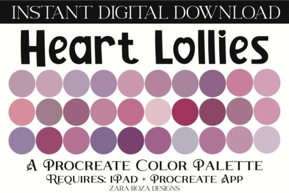 Heart Lollies Procreate Color Palette: A Guide to Mastering Magical and Grungy Aesthetics