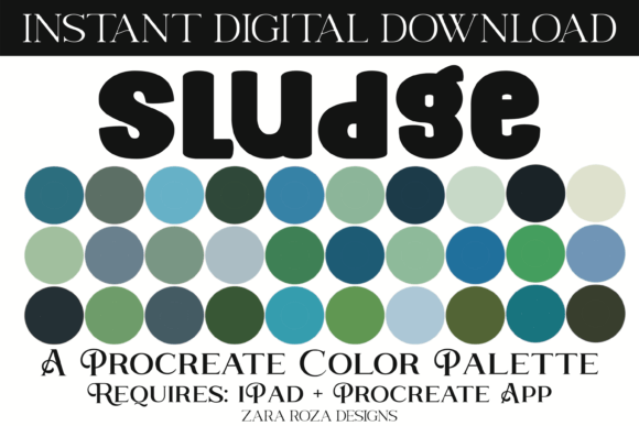 Mastering the Mood: How the Sludge Procreate Color Palette Transforms Digital Storytelling