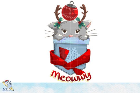Meowwy Christmas: A Hand-Drawn Holiday Masterpiece for Your Digital Projects