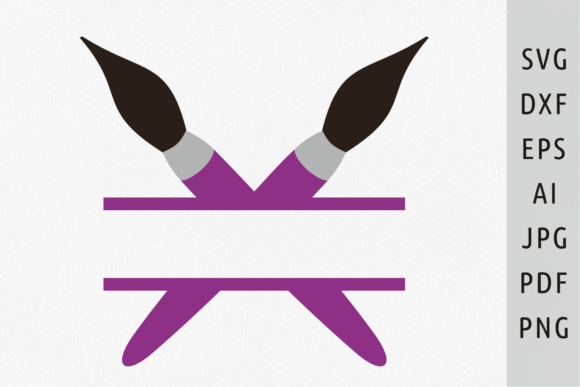 Paint Brush Logo Svg: Split Design Guide