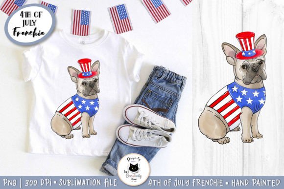 Patriotic Dog Sublimation Design: A French Bulldog 4th of July Asset Review