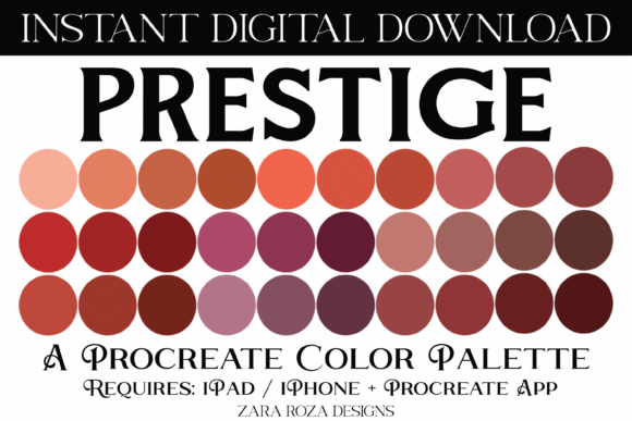 Prestige Procreate Color Palette Guide