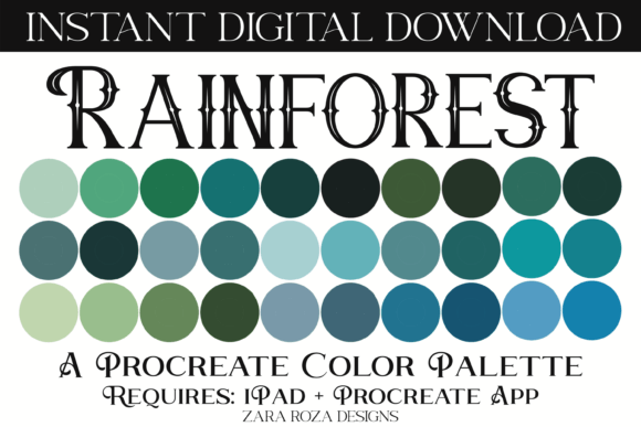 Rainforest Procreate Color Palette: A Practical Evaluation