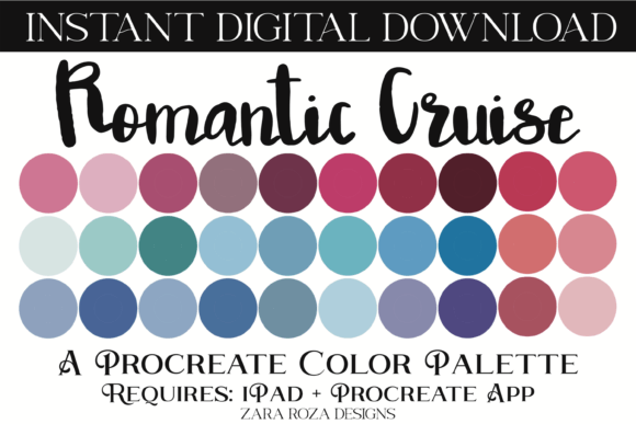 Romantic Cruise Procreate Color Palette: A Versatile Digital Artist’s Toolkit