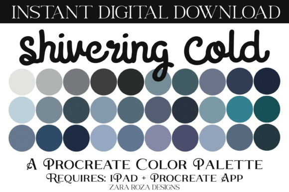 Shivering Cold Procreate Color Palette Guide