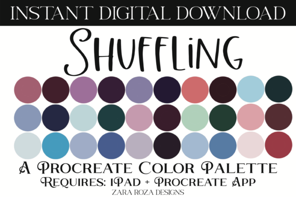 Shuffling Procreate Color Palette Guide