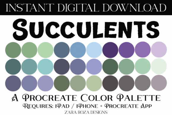 Succulents Procreate Color Palette: A Comprehensive Guide for Digital Artists