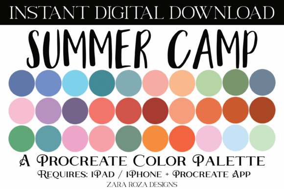 Summer Camp Procreate Color Palette: A Strategic Asset for Digital Creators