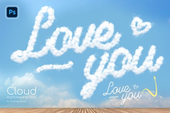 Transforming Text into Puffy Clouds: A Guide to the Cloud Photoshop Action