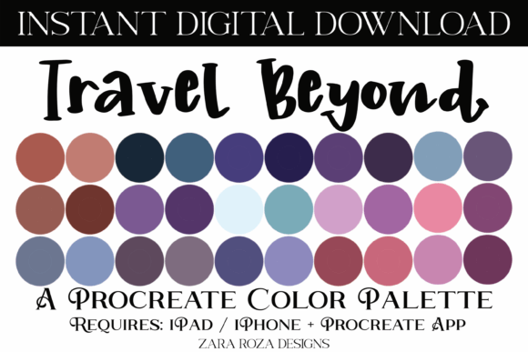 Travel Beyond Procreate Color Palette