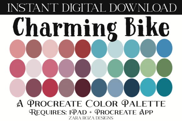 Unlocking Vintage Vibes: The Charming Bike Procreate Color Palette